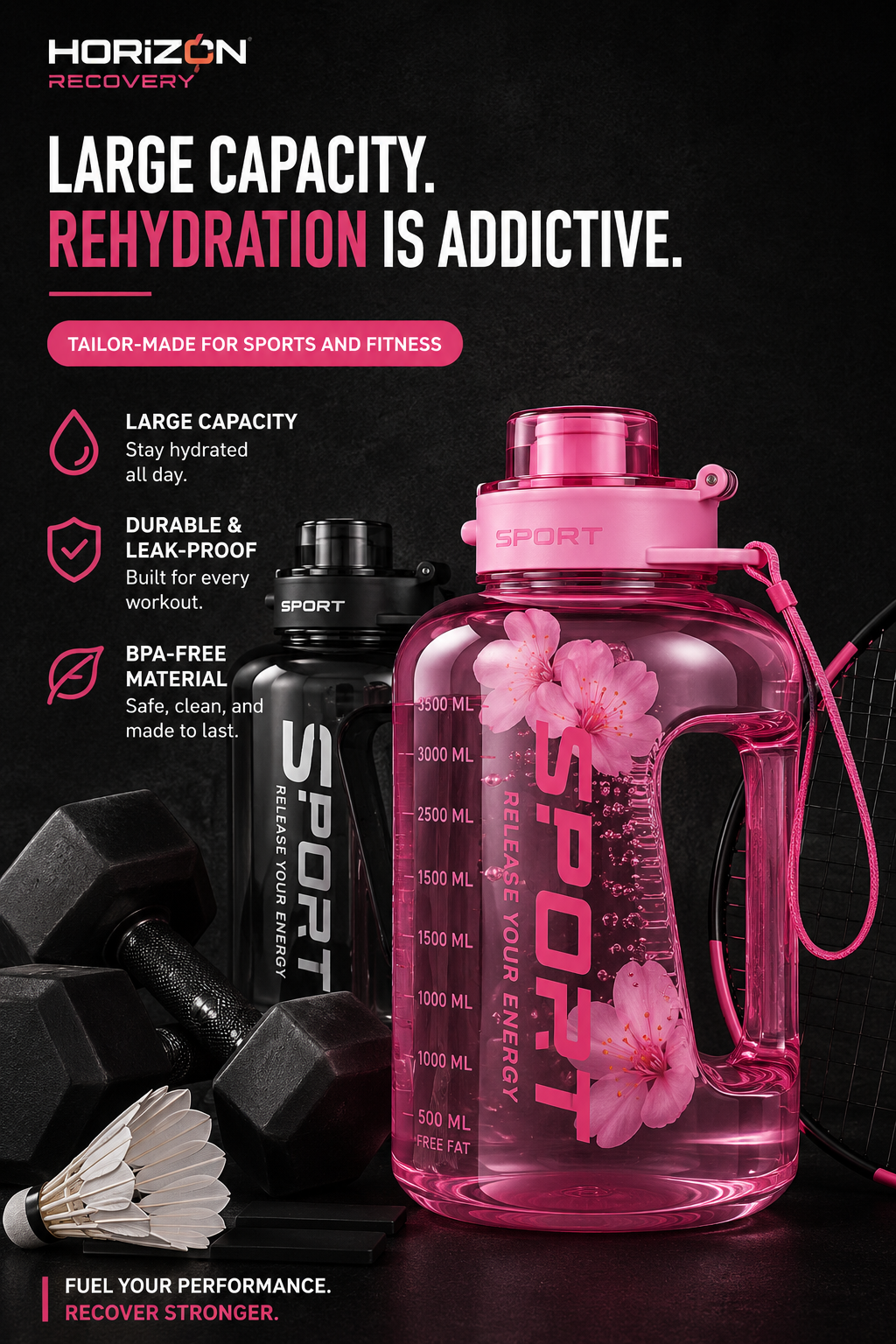Cherry Blossom Performance Hydration Bottle