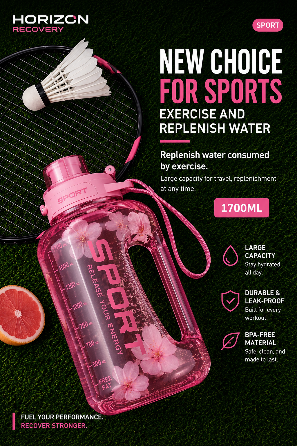 Cherry Blossom Performance Hydration Bottle